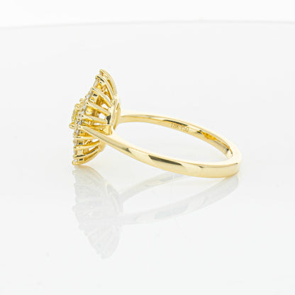 18ct Yellow Gold Yellow Diamond Ring