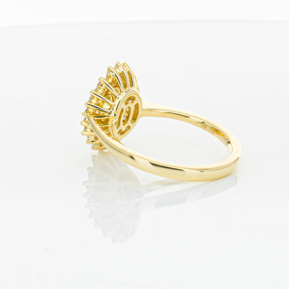 18ct Yellow Gold Yellow Diamond Ring