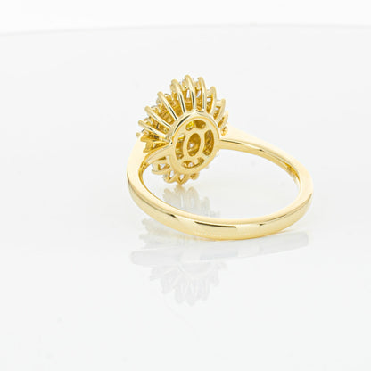 18ct Yellow Gold Yellow Diamond Ring