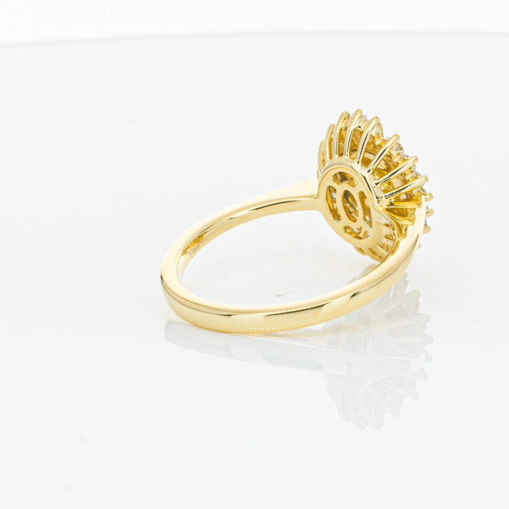 18ct Yellow Gold Yellow Diamond Ring