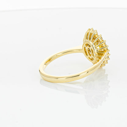 18ct Yellow Gold Yellow Diamond Ring