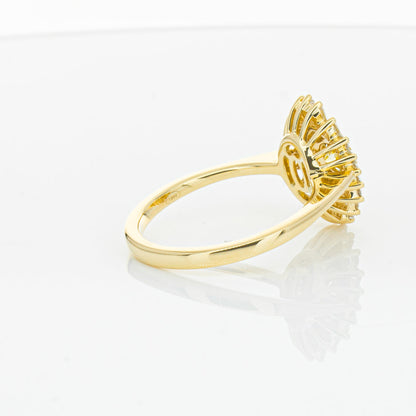 18ct Yellow Gold Yellow Diamond Ring