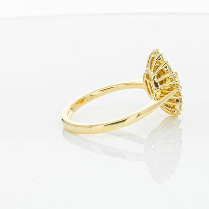 18ct Yellow Gold Yellow Diamond Ring