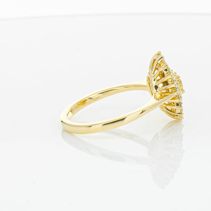 18ct Yellow Gold Yellow Diamond Ring