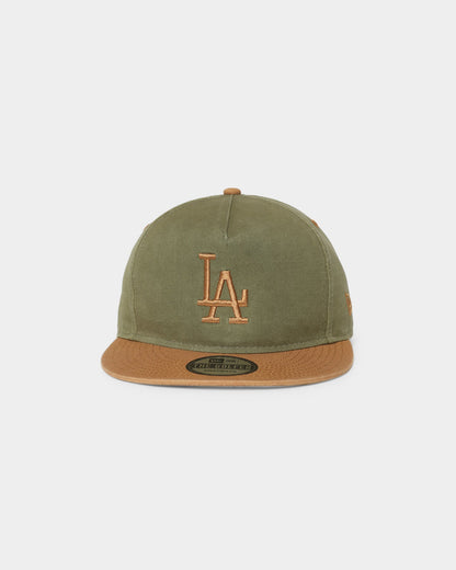 New Era Los Angeles Dodgers Golfer Snapback Green/Peanut