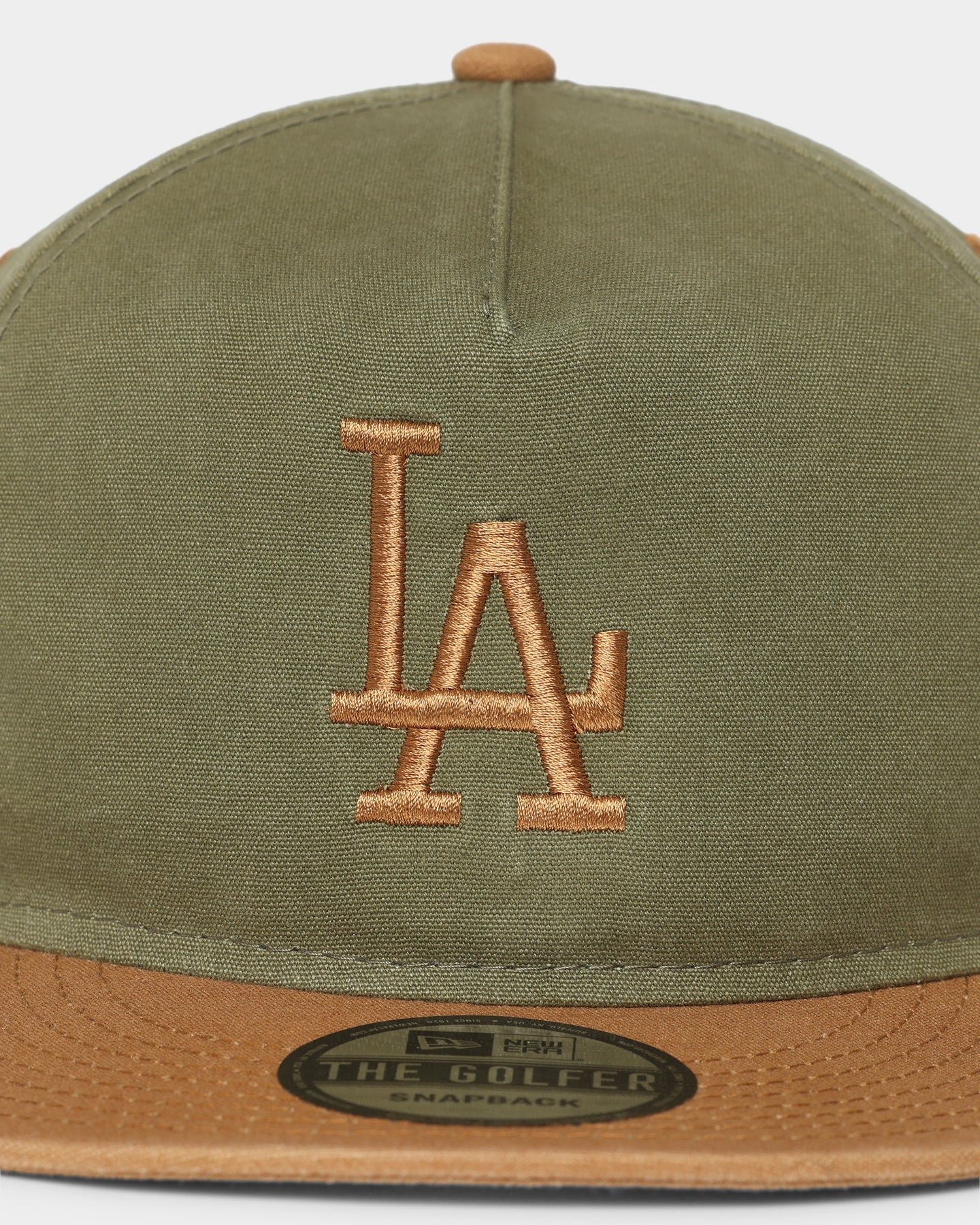 New Era Los Angeles Dodgers Golfer Snapback Green/Peanut