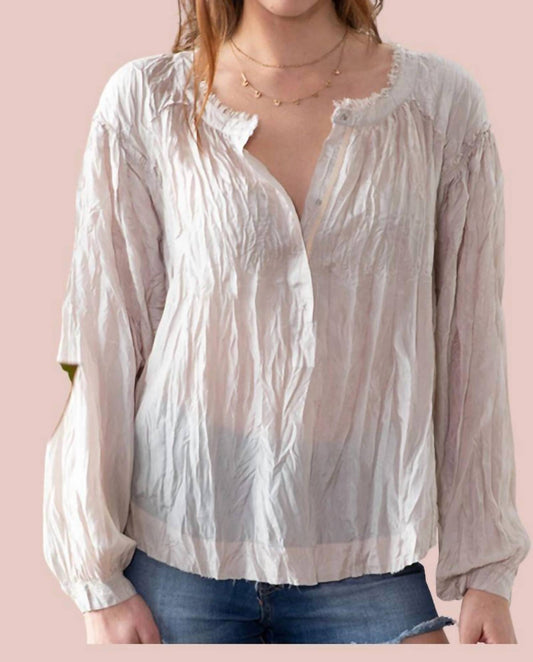 Peasant Top In White