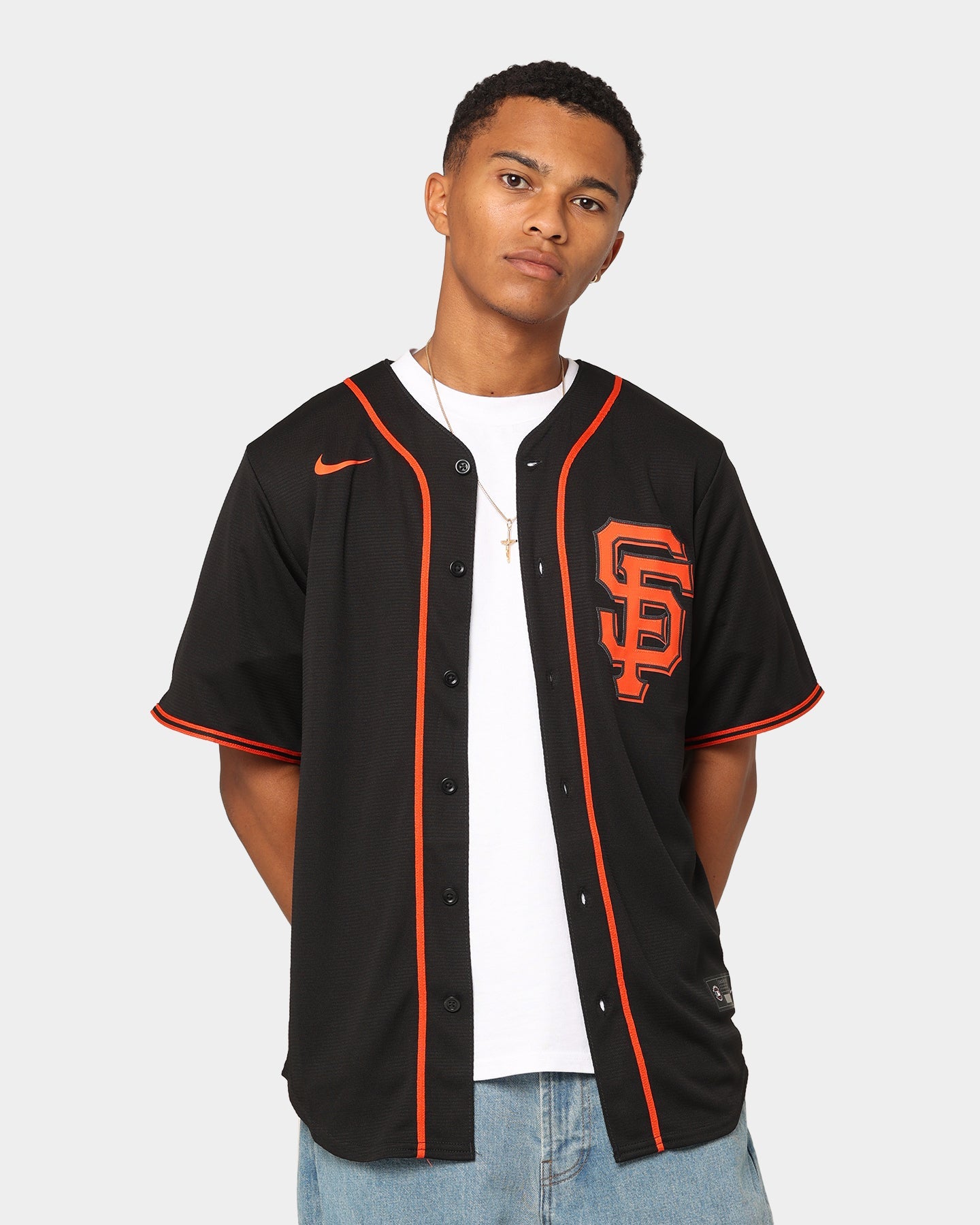 Nike San Francisco Giants Offical Rep Alt Jersey Black