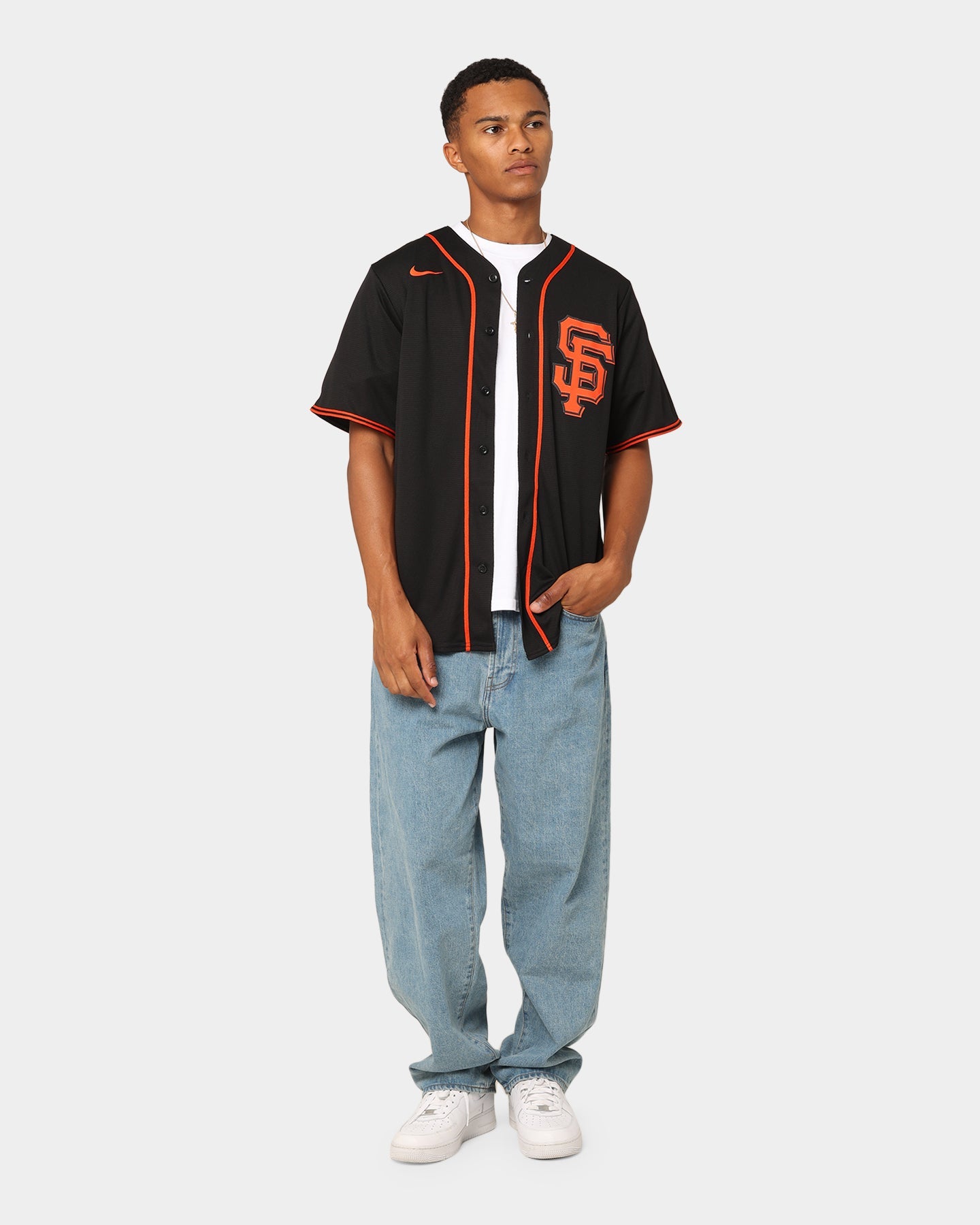 Nike San Francisco Giants Offical Rep Alt Jersey Black