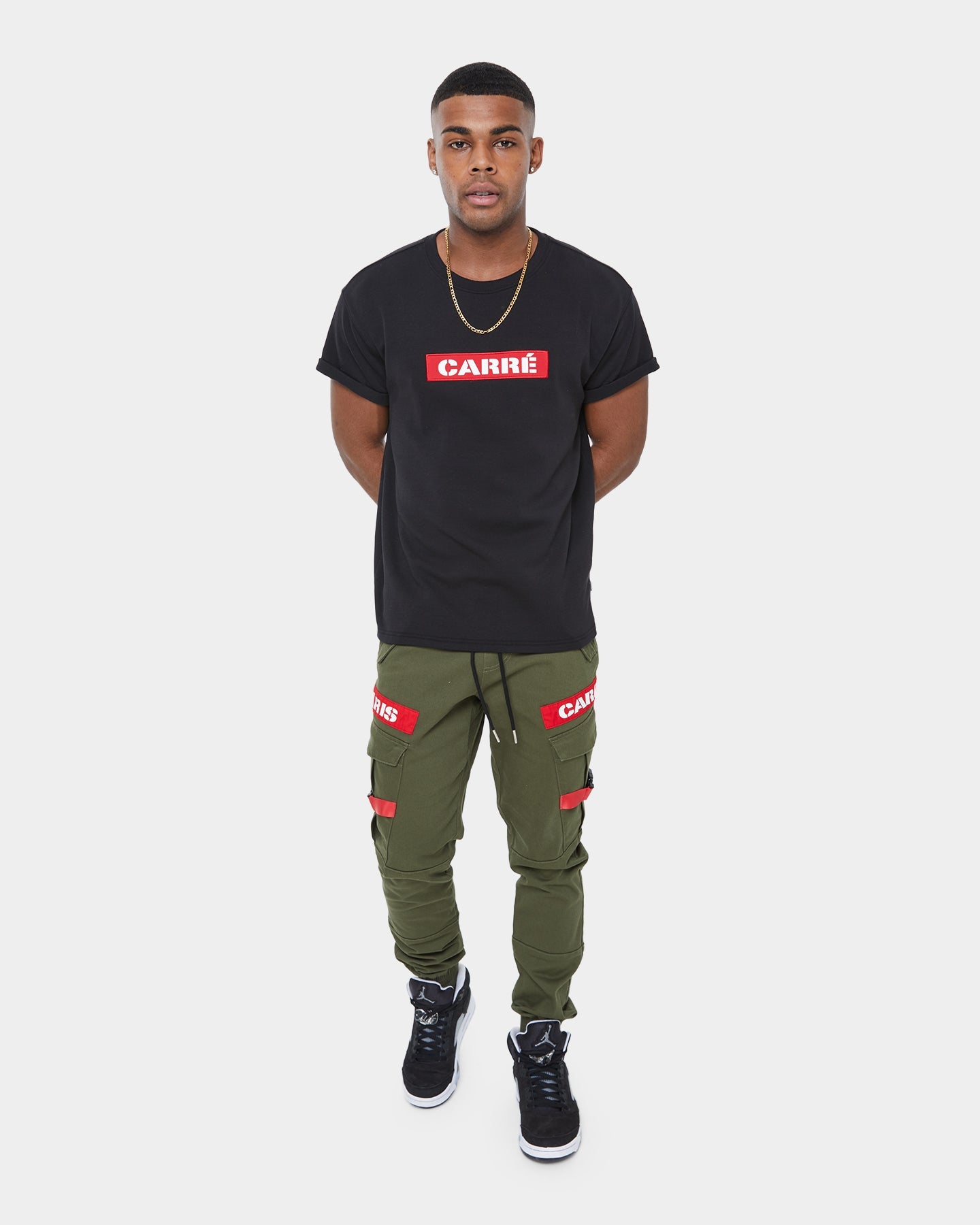 Carré Militant Short Sleeve T-Shirt Black