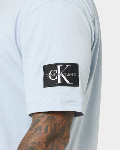 Calvin Klein Monogram Sleeve Badge T-Shirt Bayshore Blue