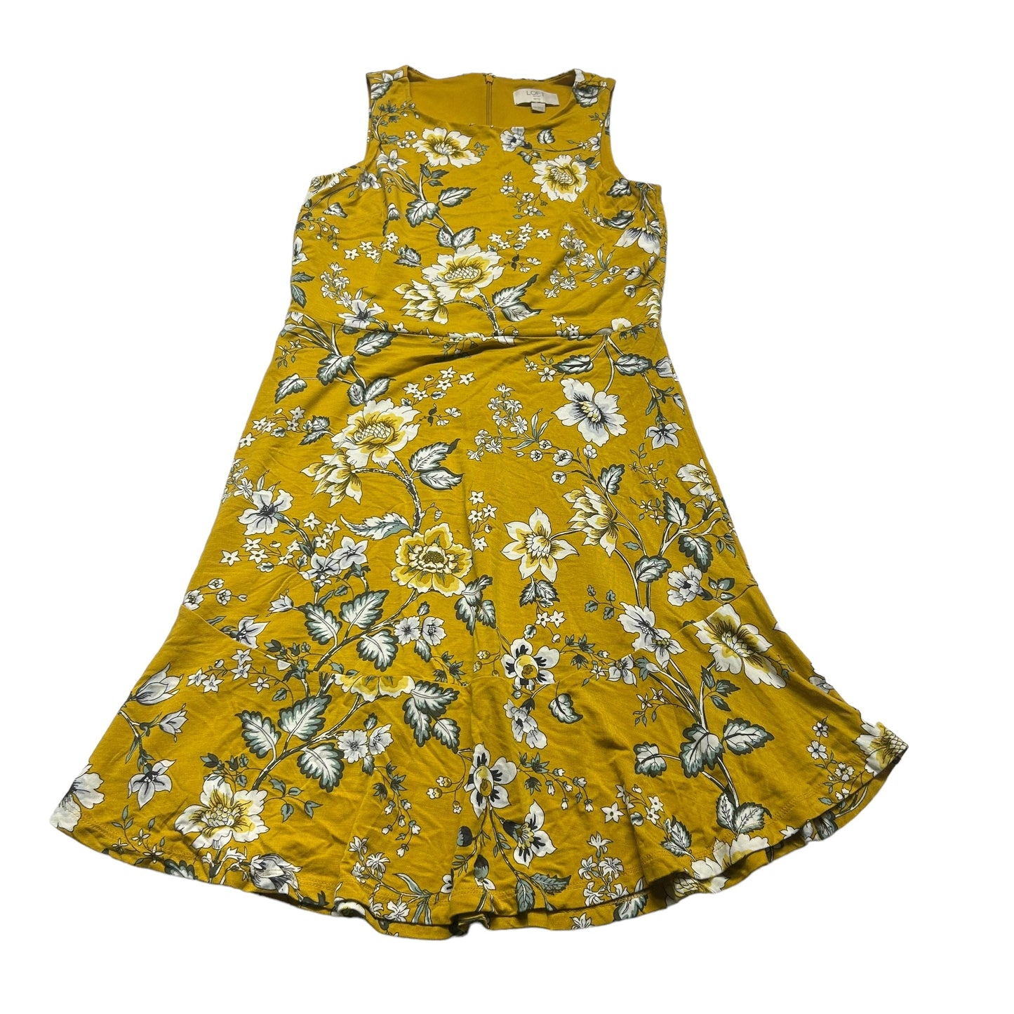 Yellow Dress Casual Short Loft, Size Xs