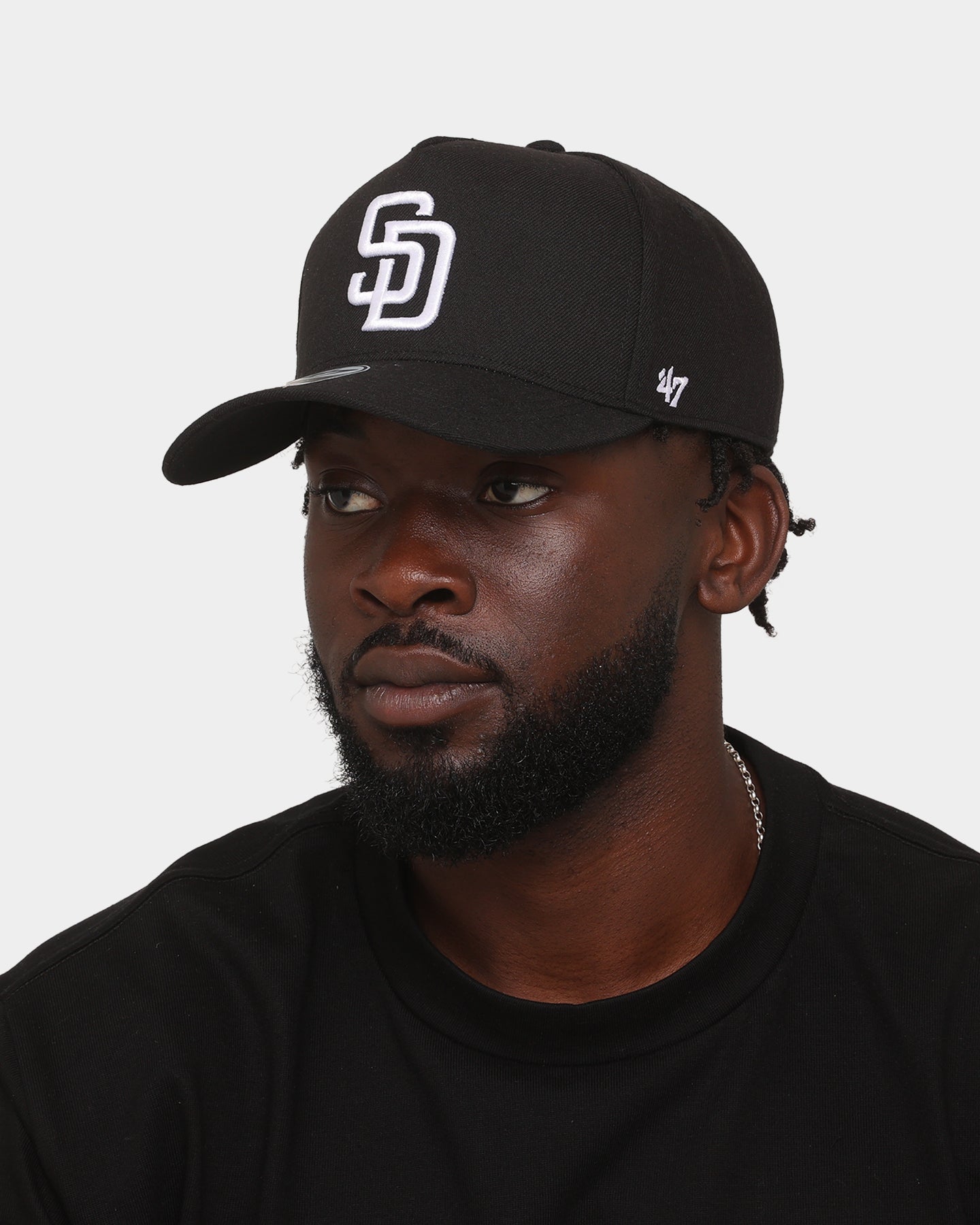 47 Brand San Diego Padres Replica 47 MVP DT Snapback Black/White