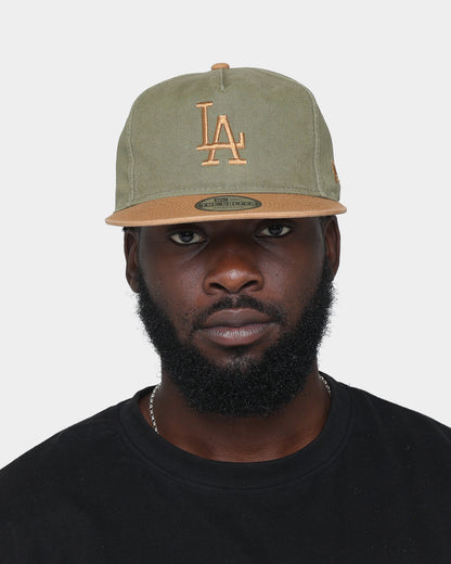 New Era Los Angeles Dodgers Golfer Snapback Green/Peanut