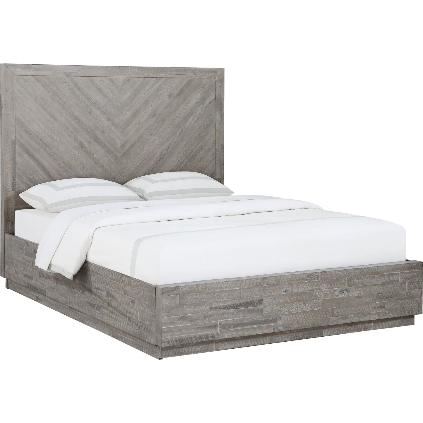 Alexandra Platform Bed - Rustic Latte