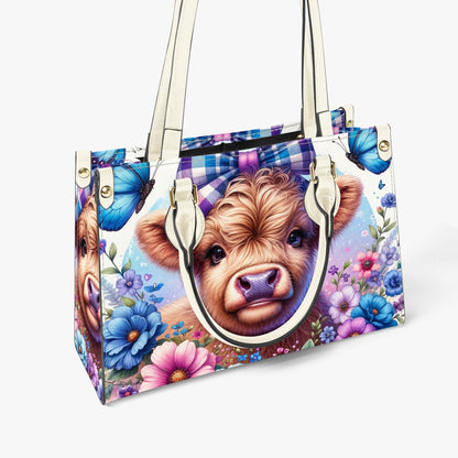 Women's Tote Bag - Long Strap - Highland Cow