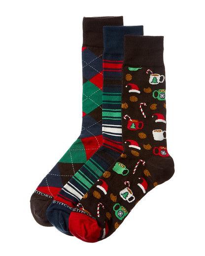 Unsimply Stitched 3pk Socks Gift Box