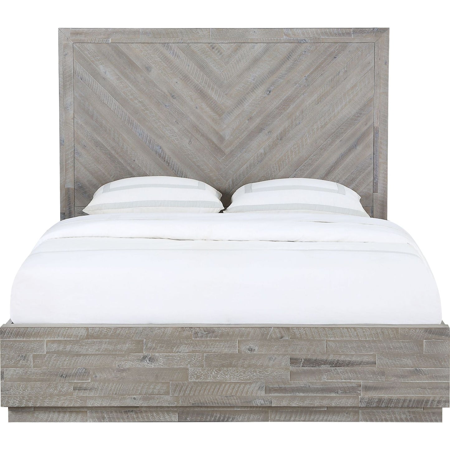 Alexandra Platform Bed - Rustic Latte