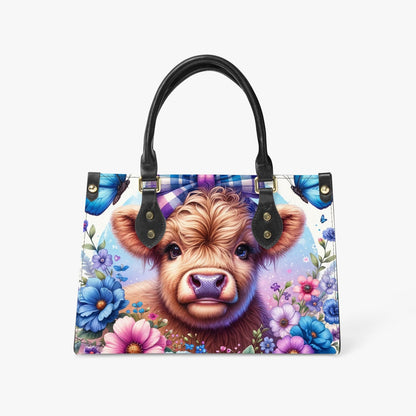 Women's Tote Bag - Long Strap - Highland Cow