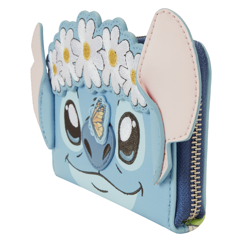 Lilo & Stitch Springtime Daisy Cosplay Zip Around Wallet by LoungeFly