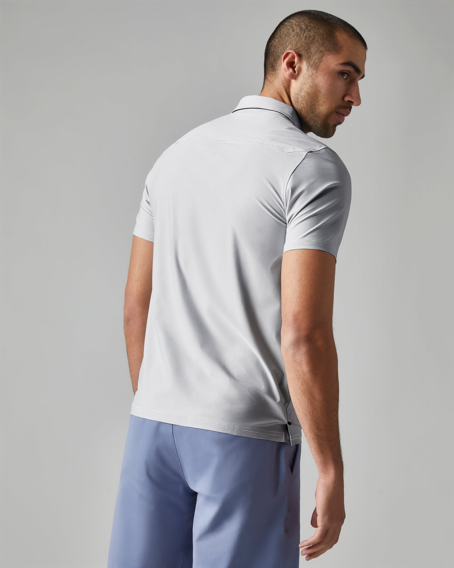 Commuter® Polo -- Silver Stripe