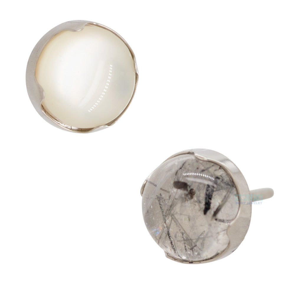 threadless: Prong-Set Stone Cabochon End