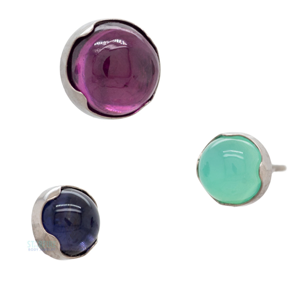 threadless: Prong-Set Stone Cabochon End