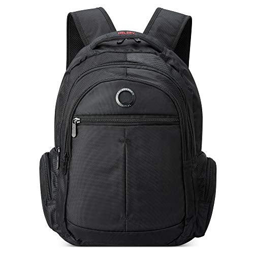 DELSEY Paris Flier Laptop Backpack, Black, 15.6" Sleeve