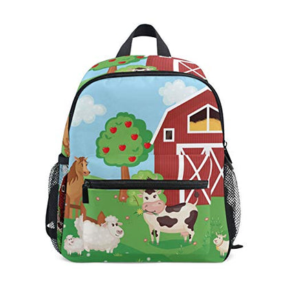 ColourLife Kids Preschool Book bag Farm Animals Backpack School Bag for Girls Boys