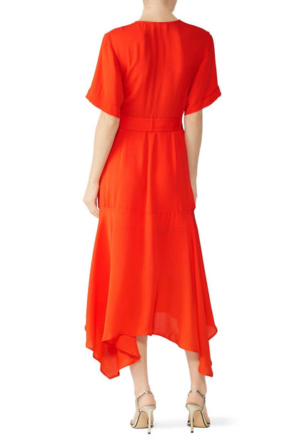 Claire Dress In Orange