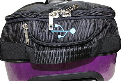 Boardingblue New Hard Side Airlines Personal Item Under Seat Luggage Purple