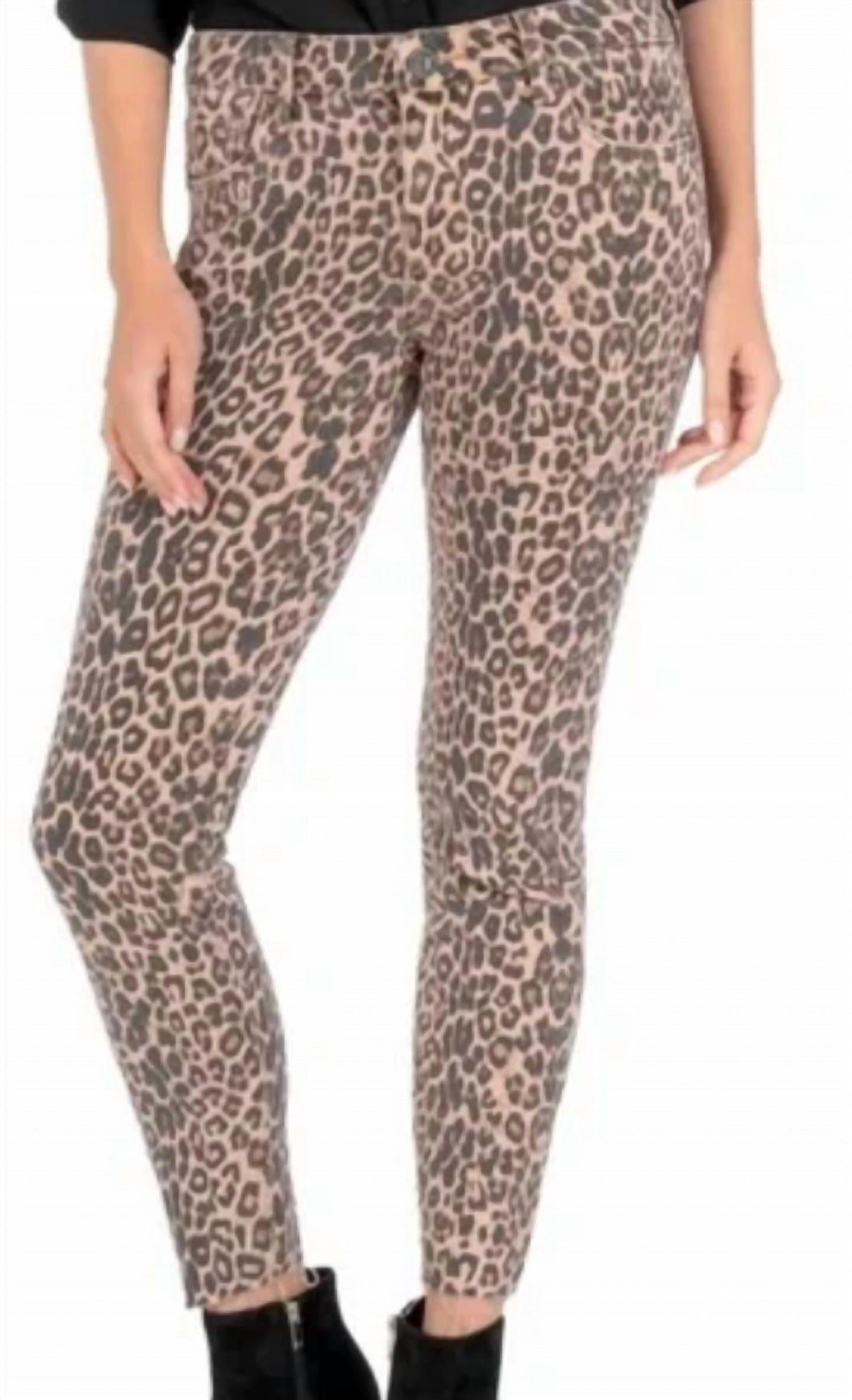 Donna Ankle Skinny In Brown/rose Cheetah