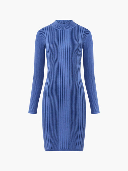 Mari Knit Roll Neck Mini Dress