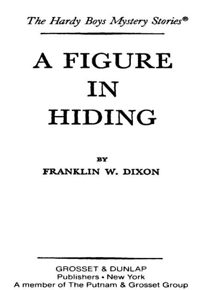 Hardy Boys 16: A Figure in Hiding  PDF BOOK