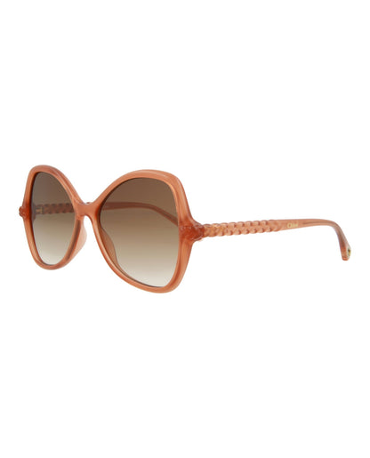 Chloe Round-Frame Bio Injection Sunglasses