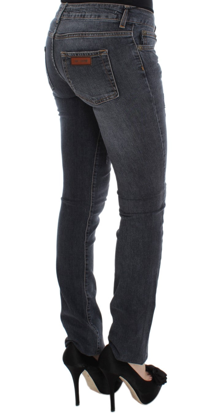 Cavalli  Wash Cotton Blend Slim Fit Women's Jeans