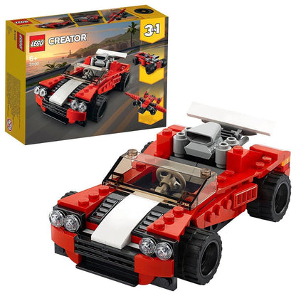 LEGO Creator 3in1 Sports Car - Hot Rod - Plane Building Kit for Ages 6+