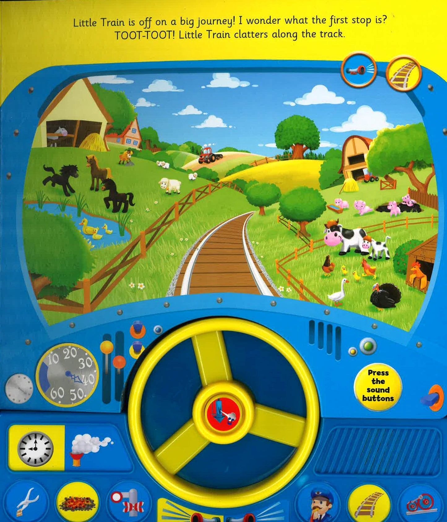 Steering Wheel Sound Board: Little Train's Big Journey