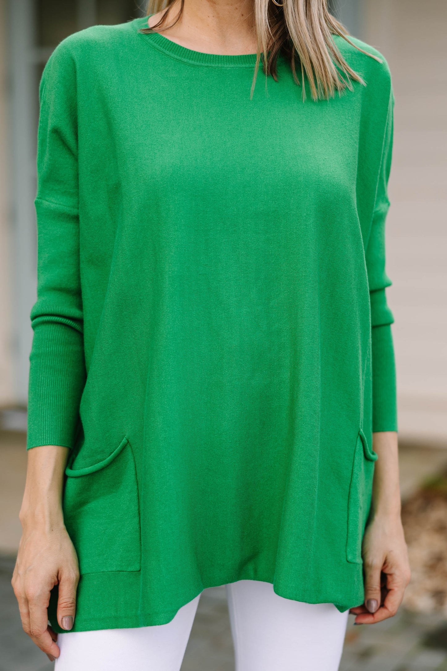 Loving My Life Kelly Green Pocket Tunic