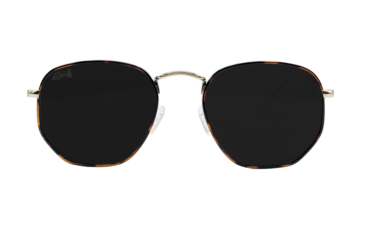 Tortoise Shell - Jet Black Polarized - Bermuda