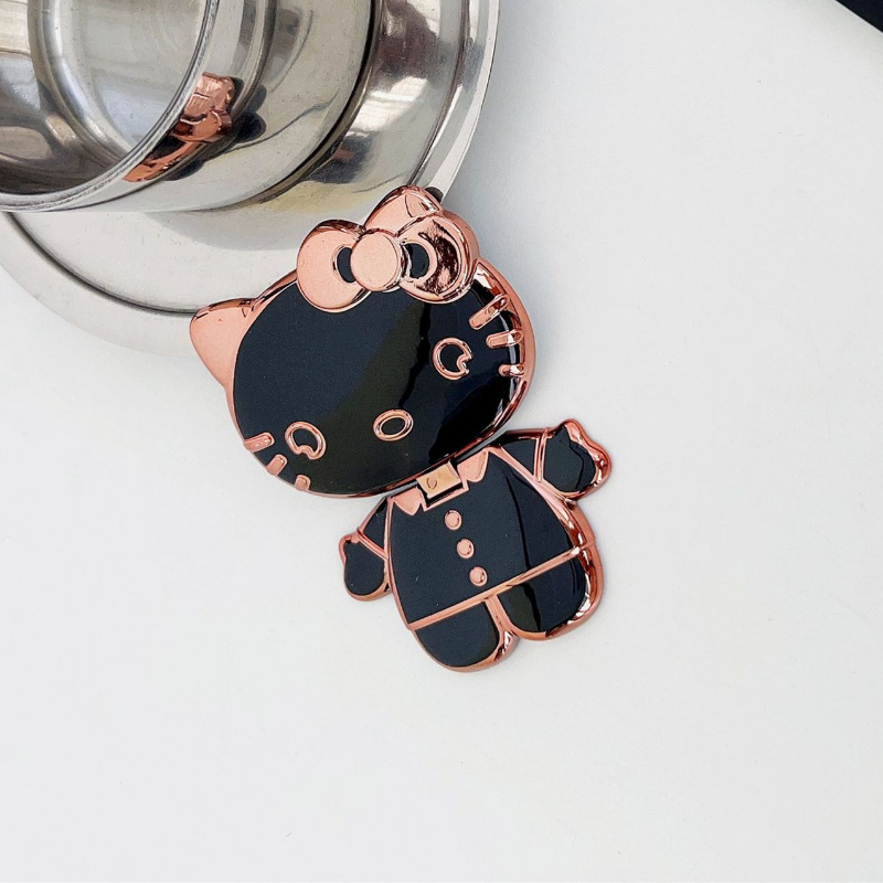 Charming Kitty Folding Mirror Phone Gripper