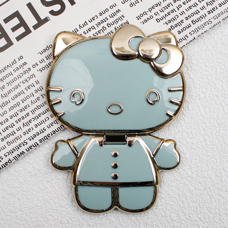 Charming Kitty Folding Mirror Phone Gripper