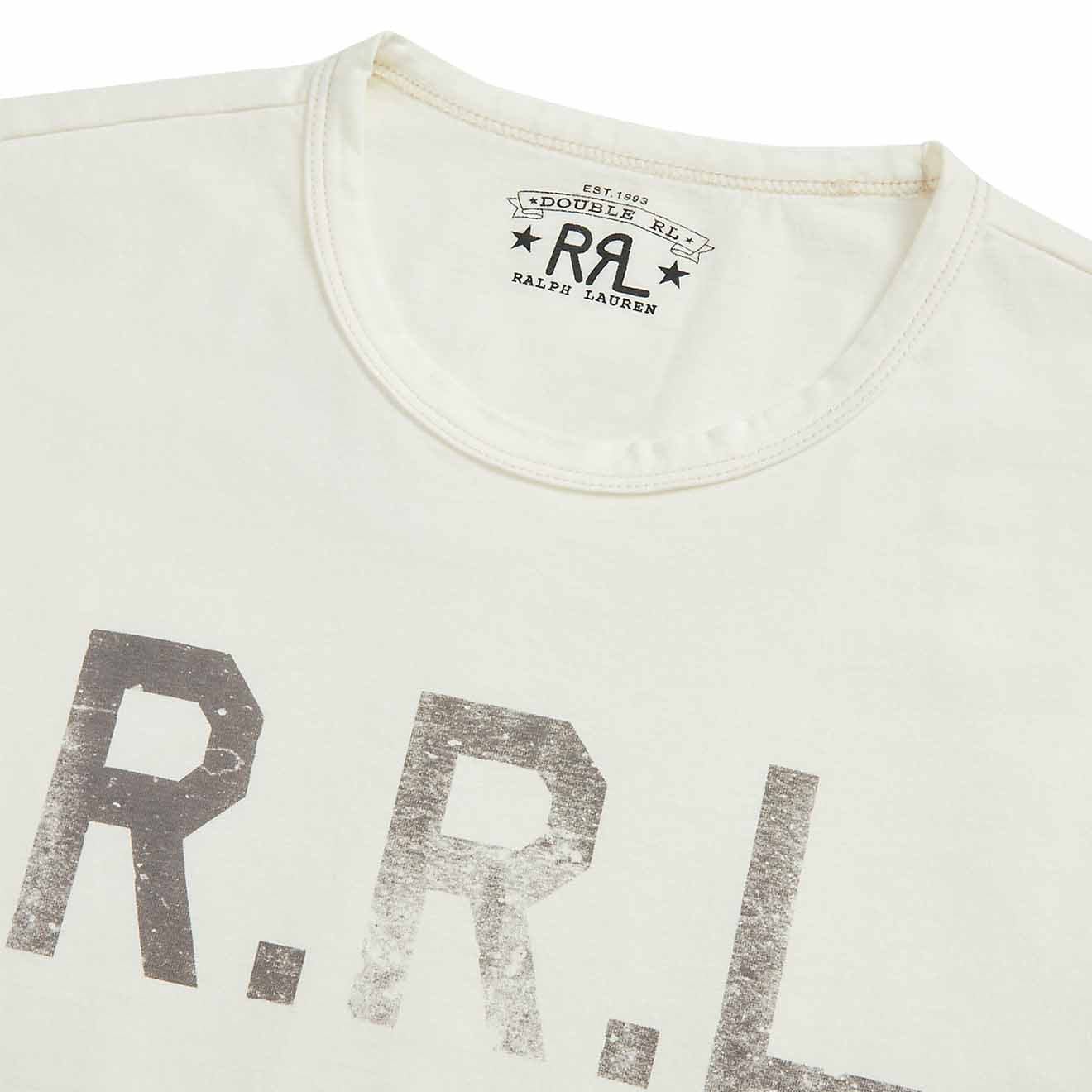 RRL by Ralph Lauren Logo Jersey T-Shirt White