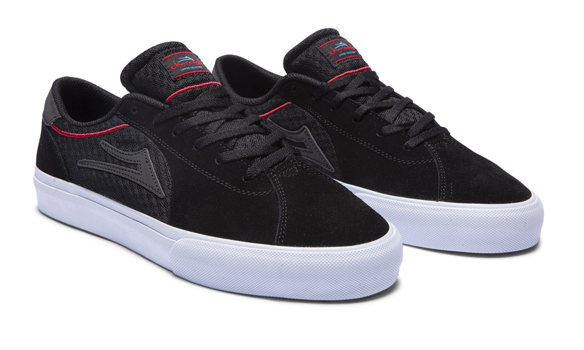 Lakai Flaco II - (Chocolate) Black Red Suede