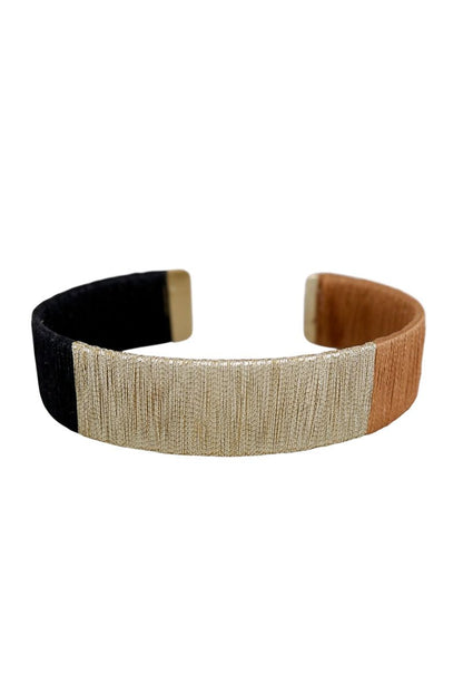 Frida Bangle | Ivory Black | Armbånd fra Black Colour