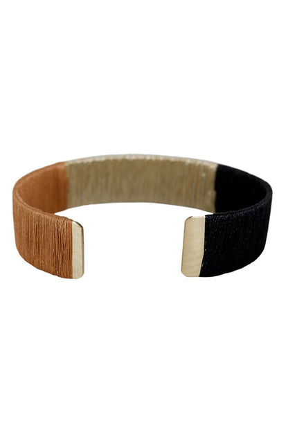 Frida Bangle | Ivory Black | Armbånd fra Black Colour