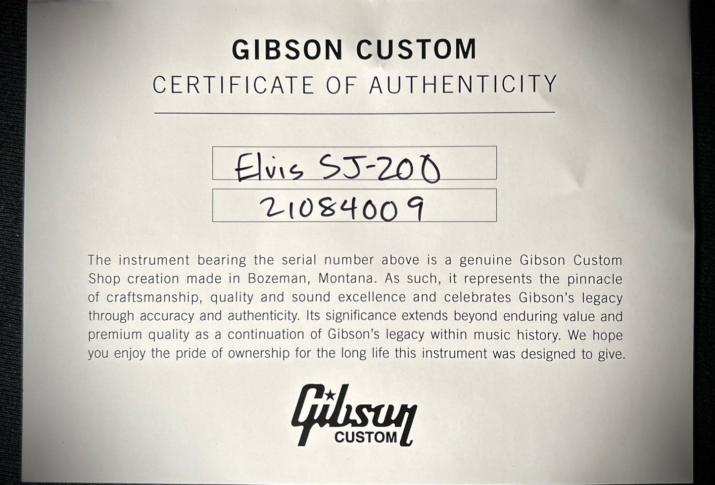 Gibson Elvis SJ-200 - Ebony