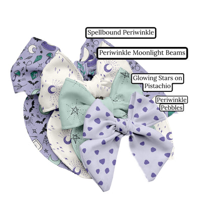 Spellbound Periwinkle Hair Bow Strips