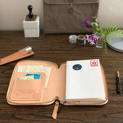 [TSL] Leather Zip Organizer // Yellow