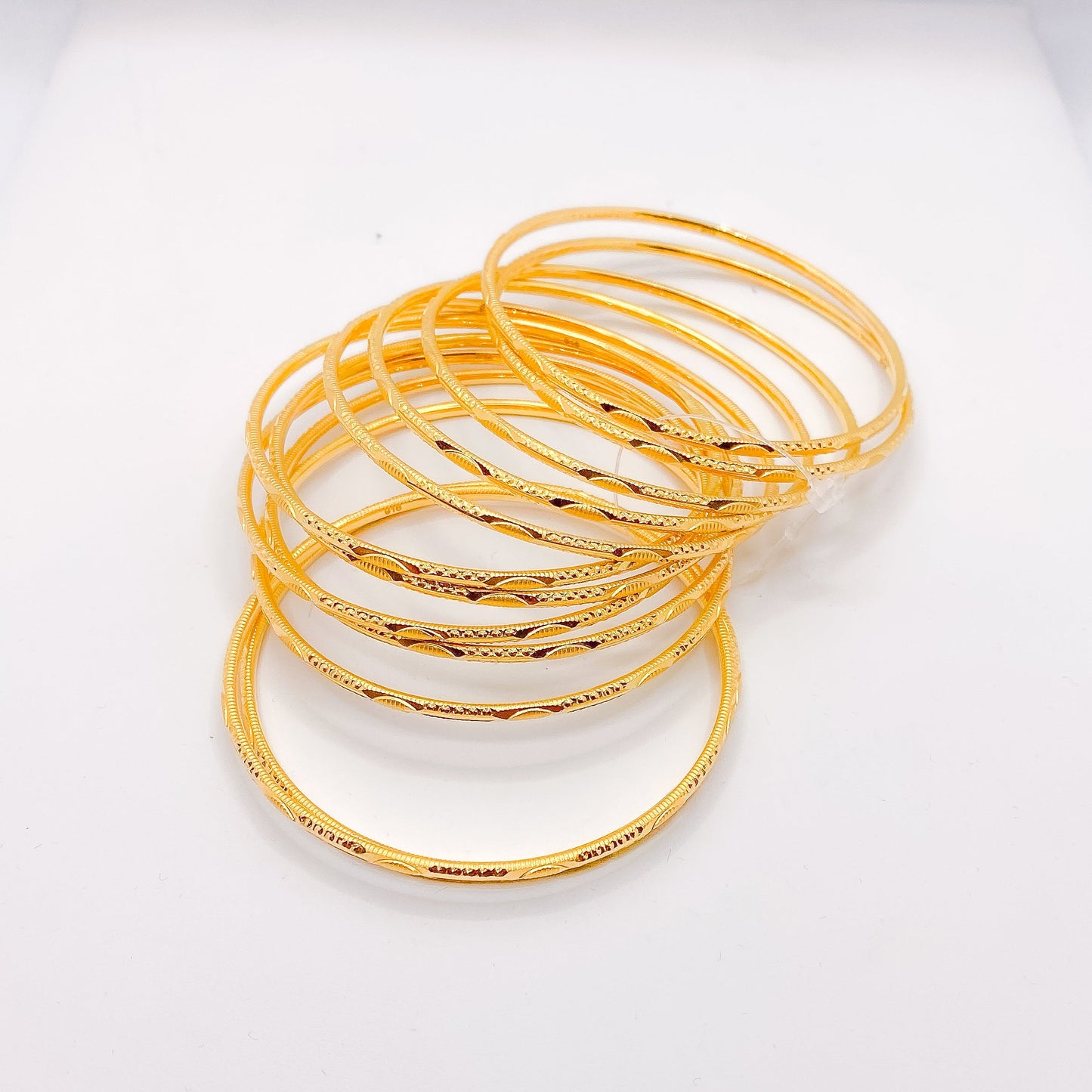 Elegant Hollow Bangle - 12 Set